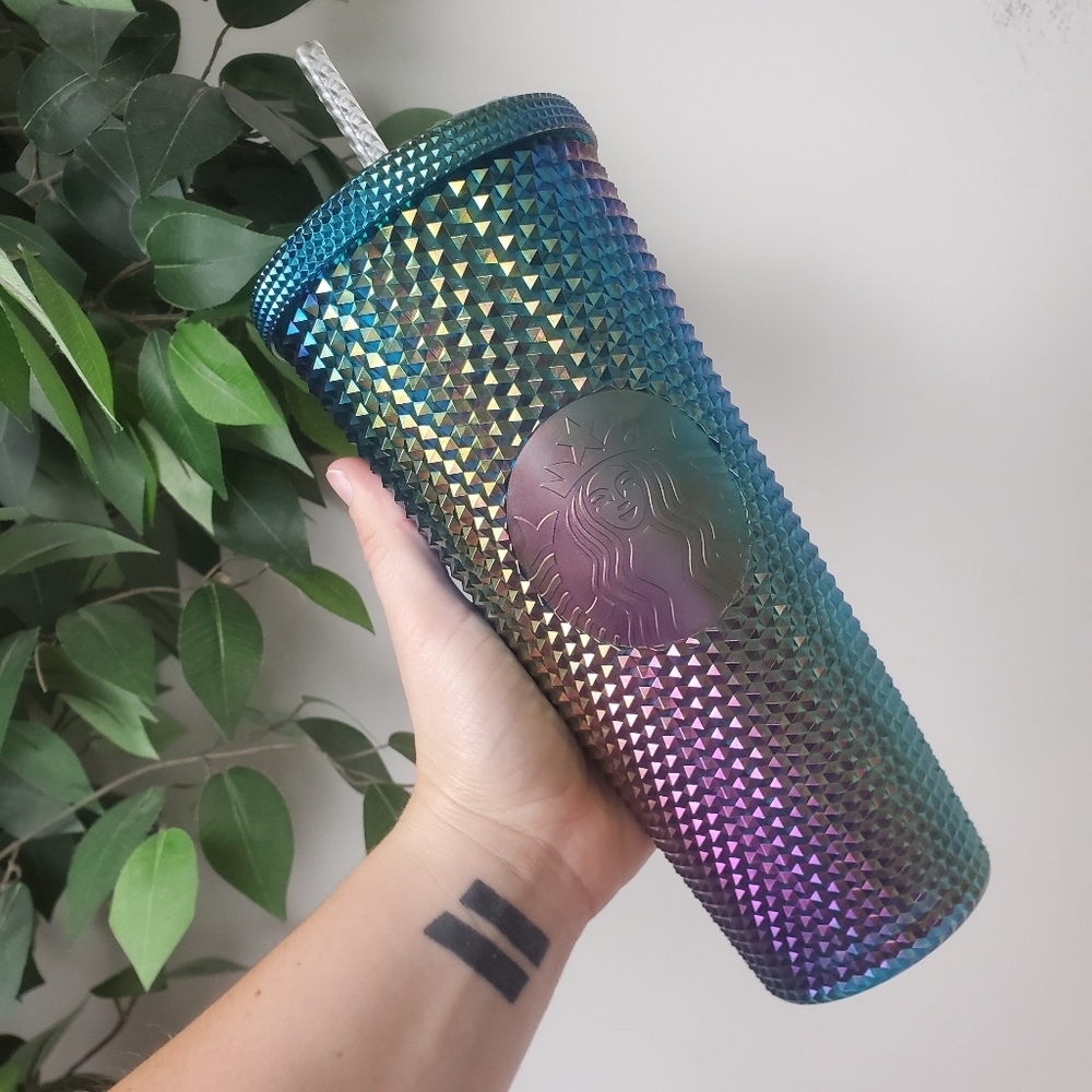Starbucks China Oil Slick Studded Tumbler Broken